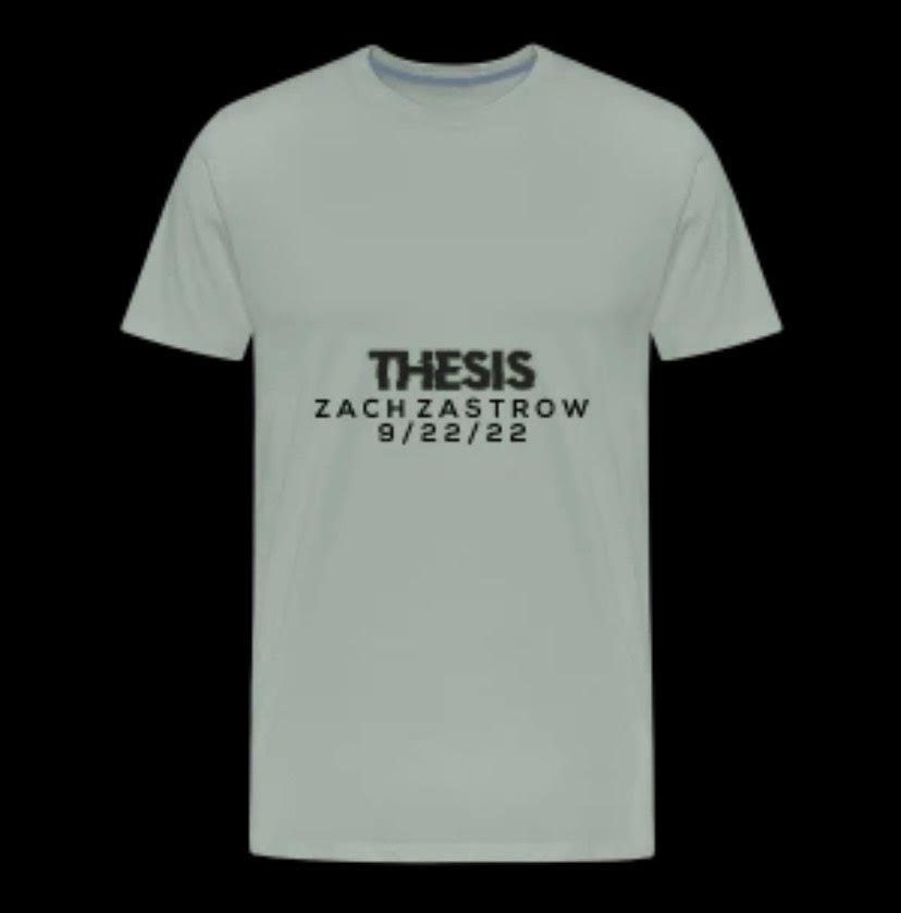 "THESIS" Limited Edition Song Promo T-Shirt MALE