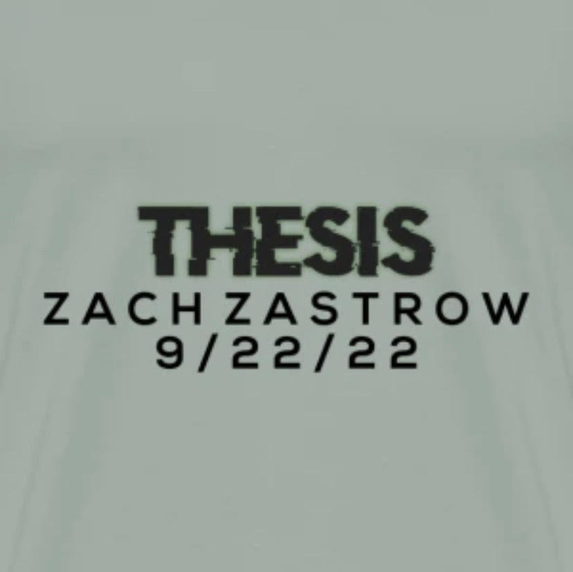 "THESIS" Limited Edition Song Promo T-Shirt MALE